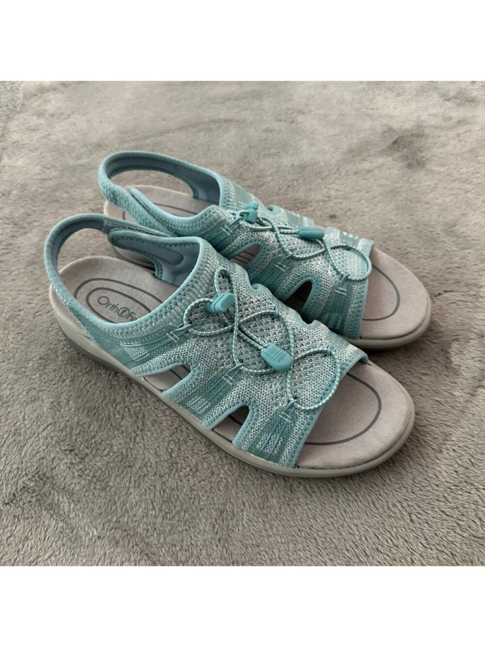 Orthofeet Maui Fisherman Sandals Turquoise Womens size 11 B Comfort Shoes